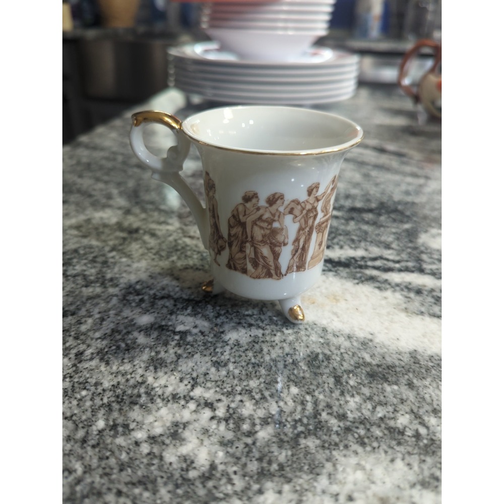 Vintage Royal Crown Greek Classic Fooded Dimitasse Cup